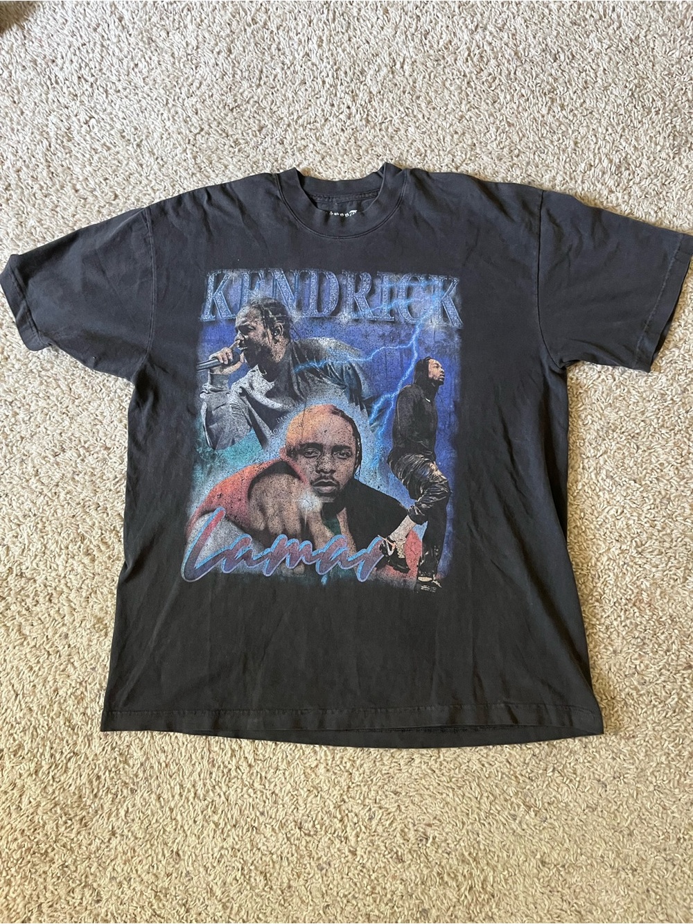 Street Market Supply Kendrick Lamar Black Collage Graphic Tee